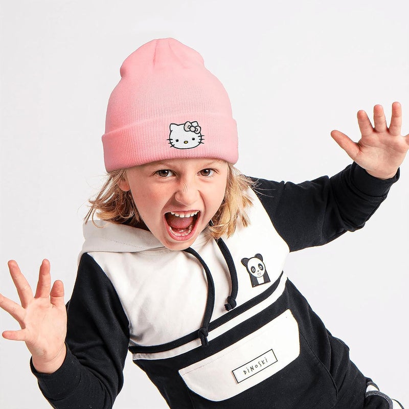 Hurig Kitty Beanie Anime Beanies Red Kitty Knit Hat Cute Kawaii Winter Hats for Girls Gifts Funny Beanie Hat for Women - Image 2